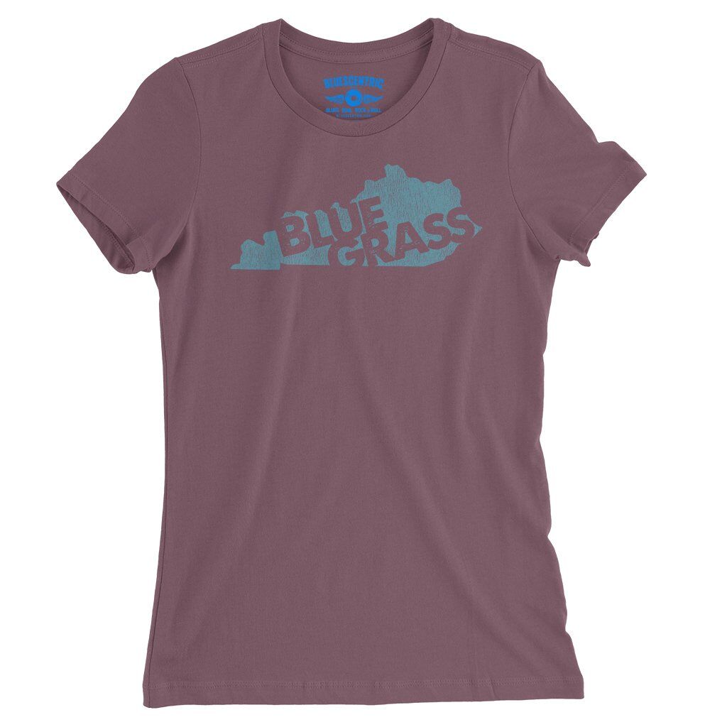 Kentucky Bluegrass Ladies T-Shirt - Relaxed Fit - Heather Maroon