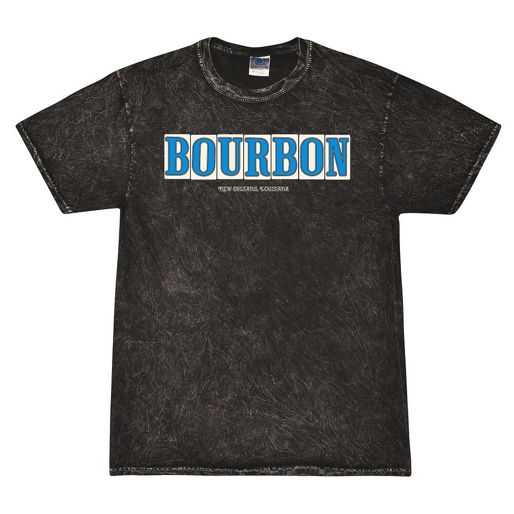 Bourbon Street Tile Mineral Wash Shirt - Black - Black