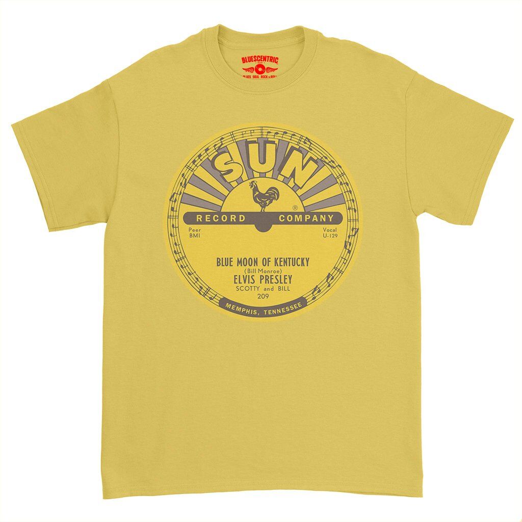 Sun Records x Elvis Presley Blue Moon of Kentucky T-Shirt - Heavy Cotton - Daisy