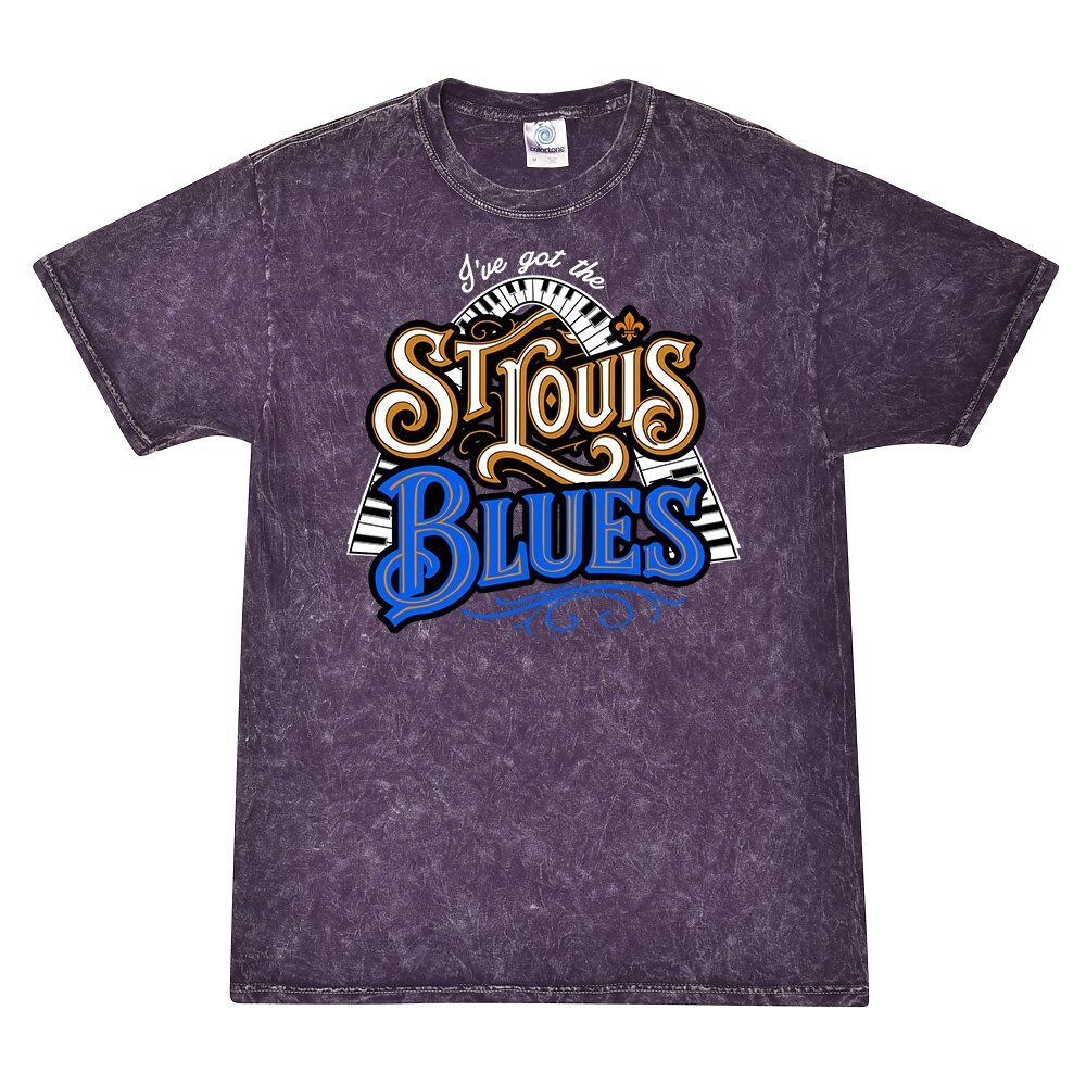Got The St Louis Blues Mineral Wash Shirt - Purple - Purple