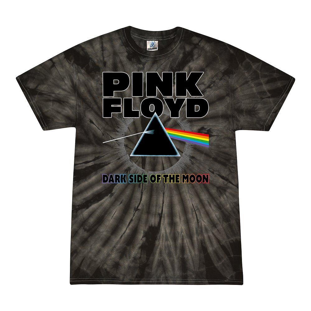 Pink Floyd Dark Side of the Moon Tie-Dye T-Shirt – Black