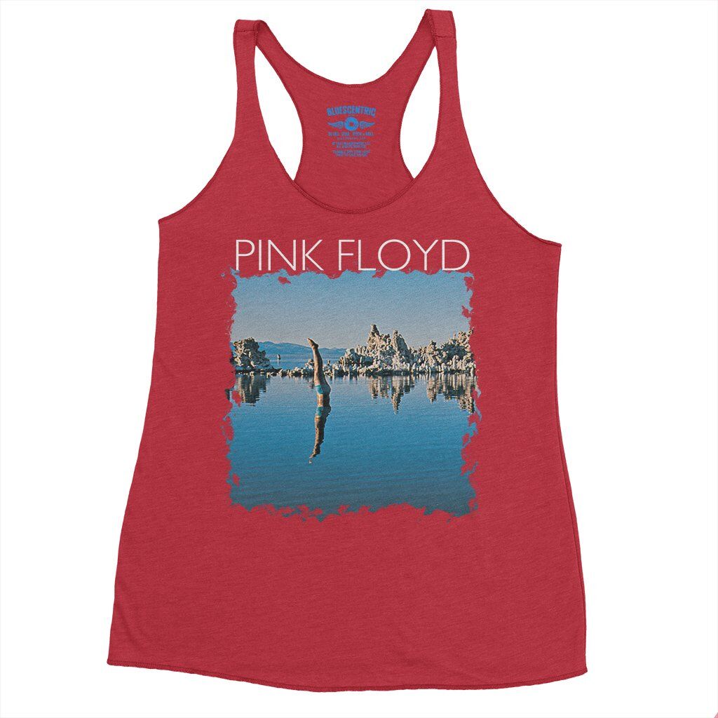 Pink Floyd WYWH Diver Racerback Tank - Women's - Vintage Red