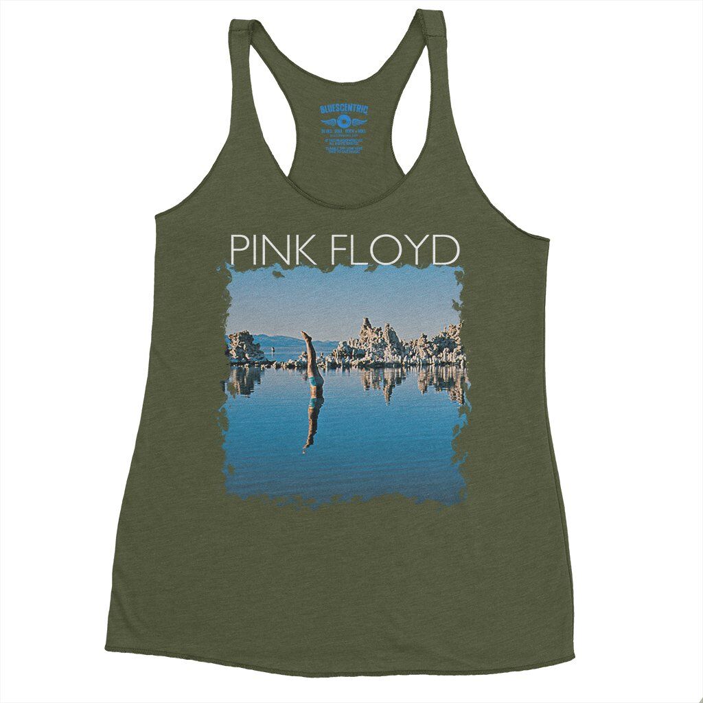 Pink Floyd WYWH Diver Racerback Tank - Women's - Military Green
