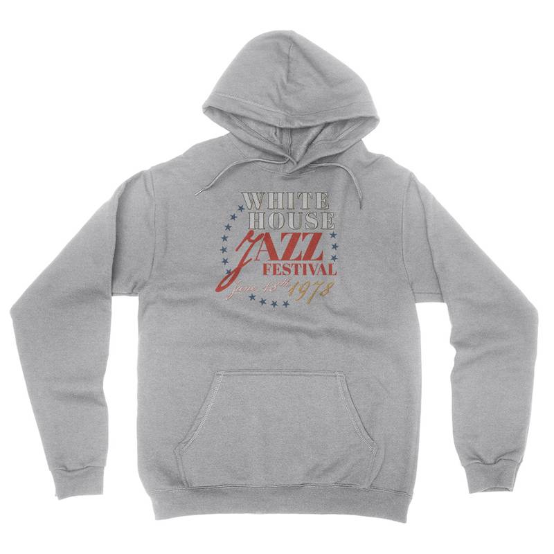 White House Jazz Festival Hooded Pullover Jacket - Ash