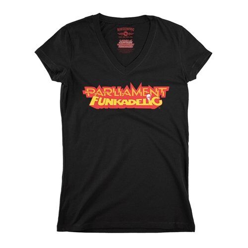 Parliament-Funkadelic Logo V-Neck T Shirt - Women's
