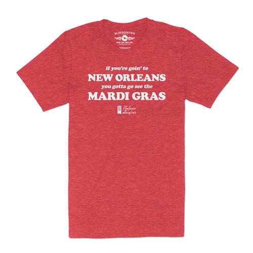 Professor Longhair Mardi Gras T-Shirt - Lightweight Vintage Style