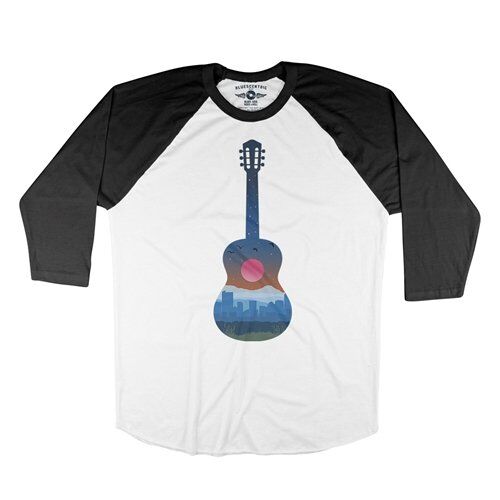 Guitar City Baseball T-Shirt