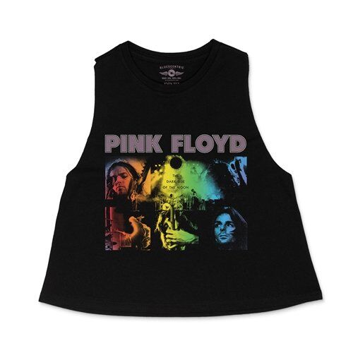 Pink Floyd Dark Side Graphic Racerback Crop Top - Women's