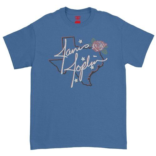 Janis Joplin Texas Rose T-Shirt - Classic Heavy Cotton