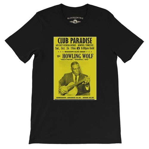 Howlin Wolf Vintage Concert T Shirt - Lightweight Vintage Style
