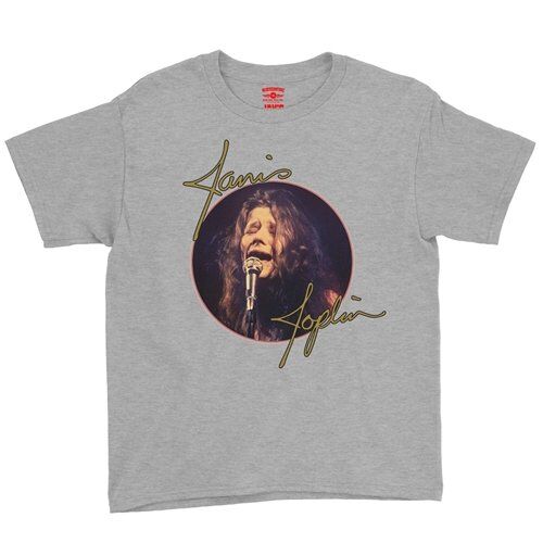 Janis Joplin Singing Youth T-Shirt - Lightweight Vintage Children & Toddlers