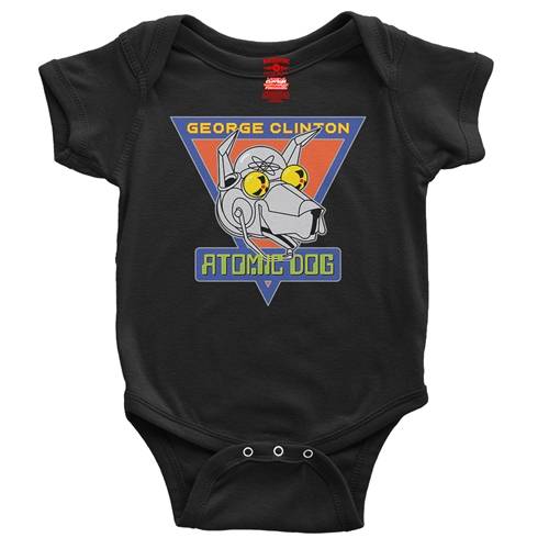 Retro George Clinton Atomic Dog Baby Onesie