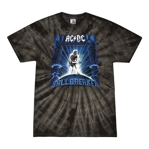 AC/DC Ballbreaker Tie-Dye T-Shirt - Black
