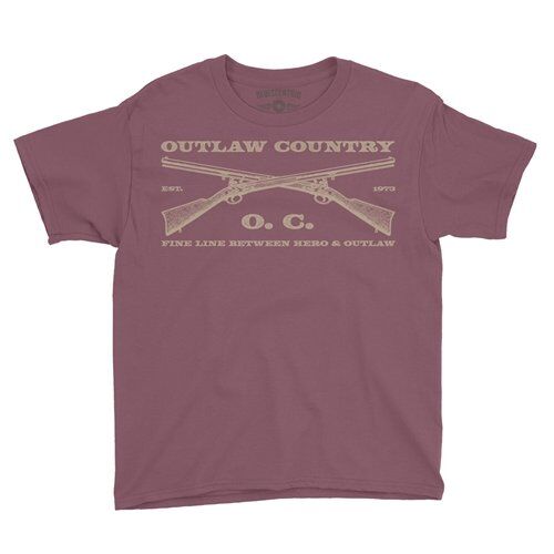 Outlaw Country Grunt Youth T-Shirt - Lightweight Vintage Children & Toddlers