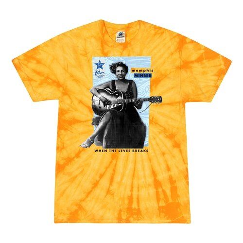 Ltd. Ed. Blues Hall of Fame Memphis Minnie Tie-Dye T-Shirt - Yellow