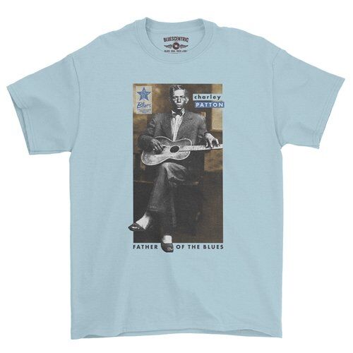 Ltd. Ed. Blues Hall of Fame Charley Patton T-Shirt - Classic Heavy Cotton