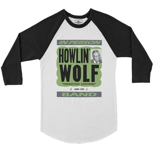 Howlin' Wolf In Person Baseball T-Shirt