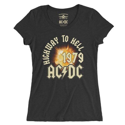AC/DC 1979 Highway To Hell Bomb Ladies T Shirt - Relaxed Fit
