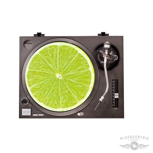 Graphic Lime Turntable Slip Mat
