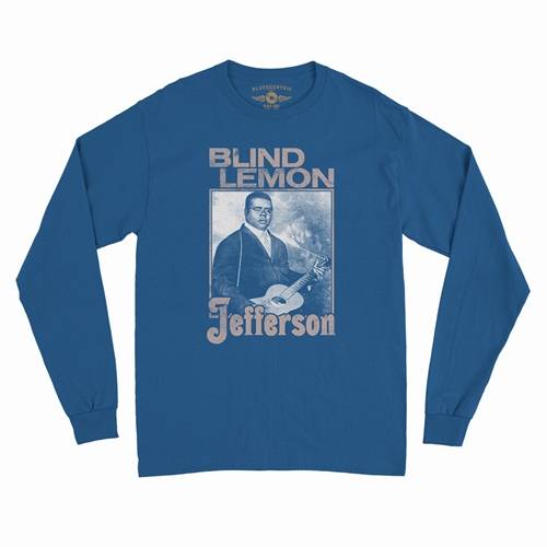 Blind Lemon Jefferson Distress Long Sleeve T-Shirt