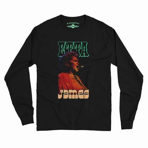Etta James Red Sequin Long Sleeve T-Shirt