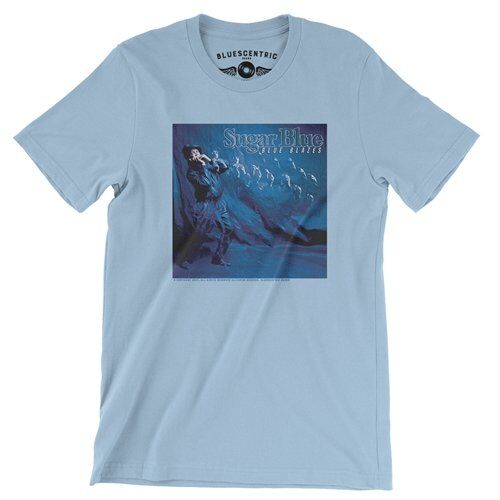 Sugar Blue Blue Blazes T-Shirt - Lightweight Vintage Style