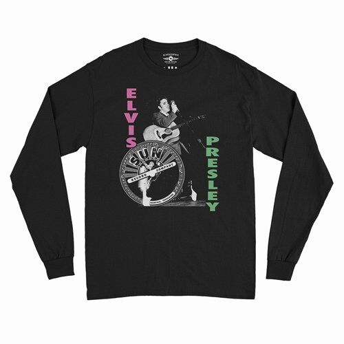 Pink & Lime Elvis Presley Hips Long Sleeve T-Shirt