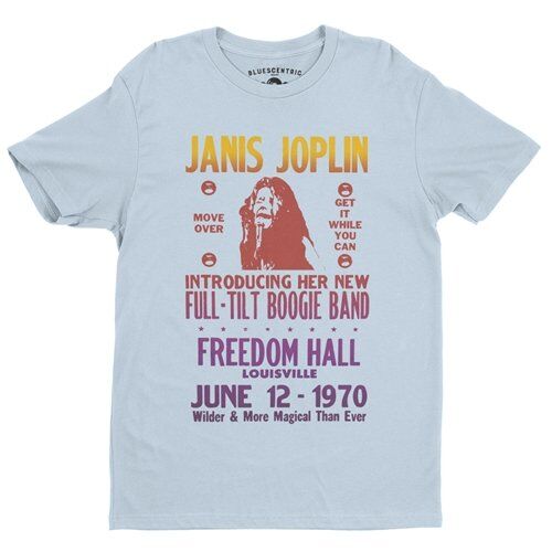 Janis Joplin Full Tilt T-Shirt - Lightweight Vintage Style