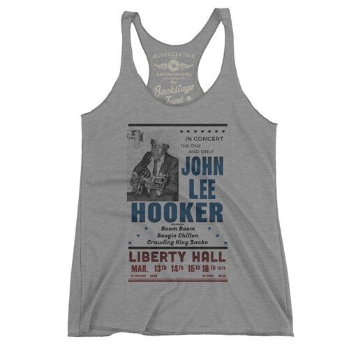 John Lee Hooker Vintage Concert Racerback Tank - Women's
