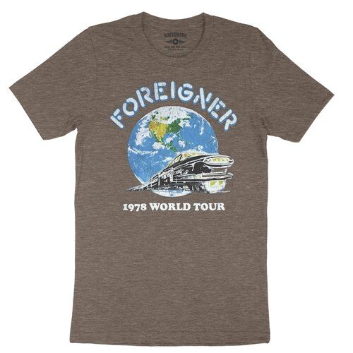 FOREIGNER '78 Vintage Tour T-Shirt - Lightweight Vintage Style