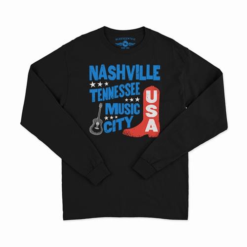 Nashville Music City USA Long Sleeve T-Shirt