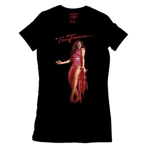Tina Turner Red Dress & Leg Ladies T Shirt - Relaxed Fit